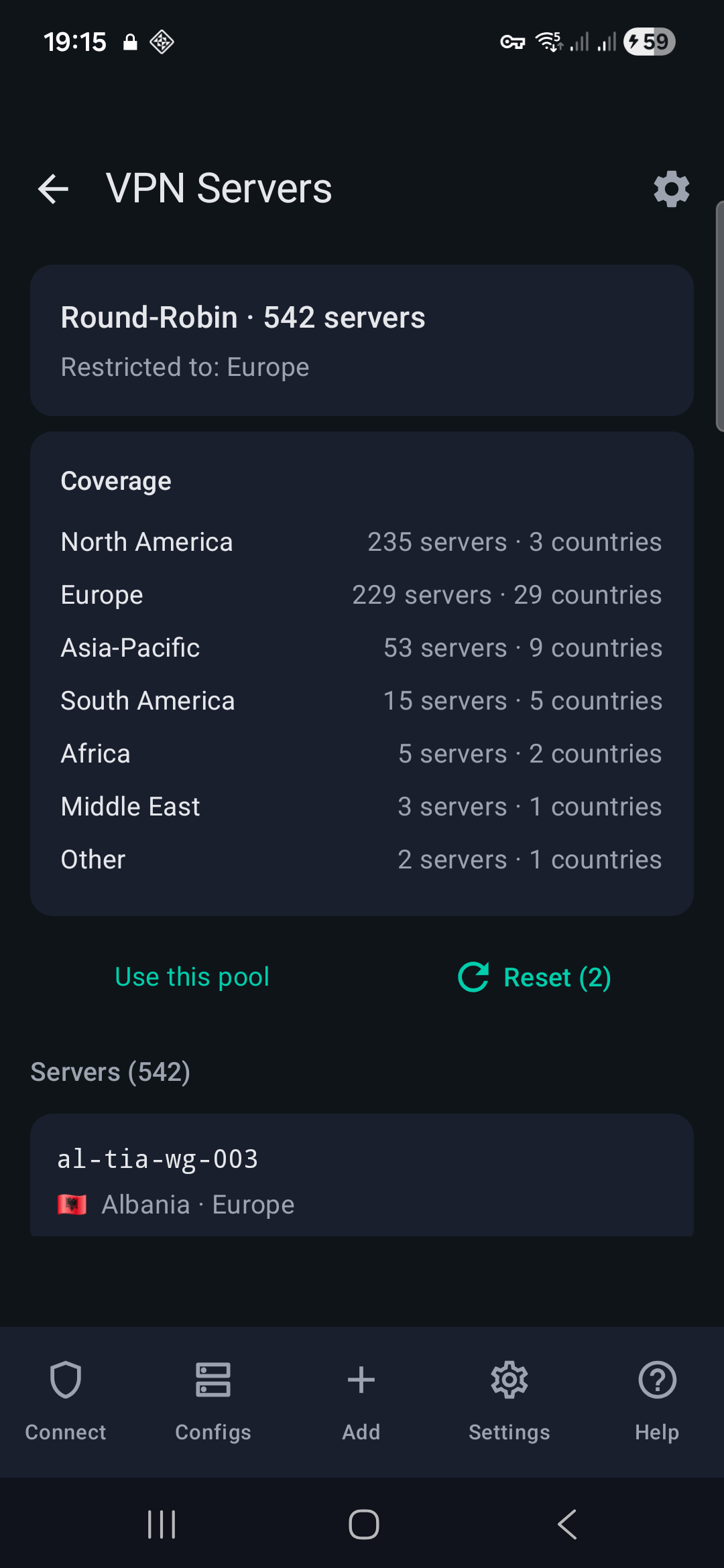 Massive pool coverage